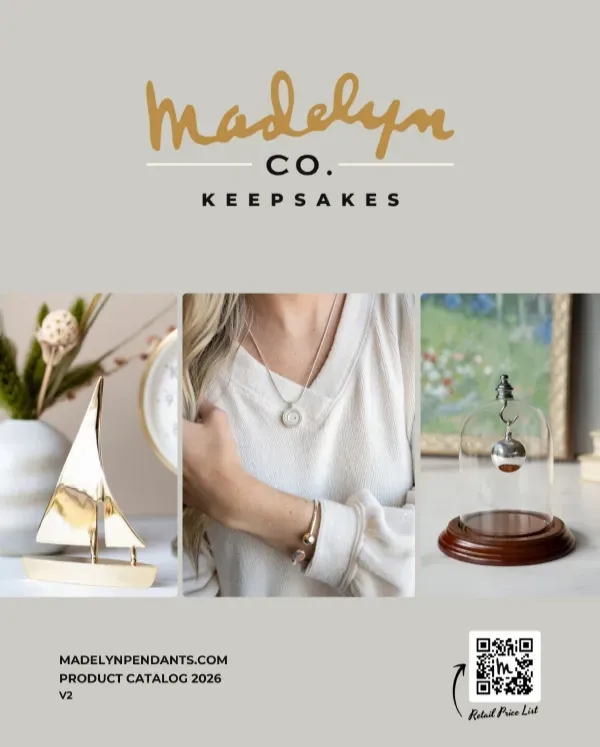 Catalog for Madelyn cremation jewelry