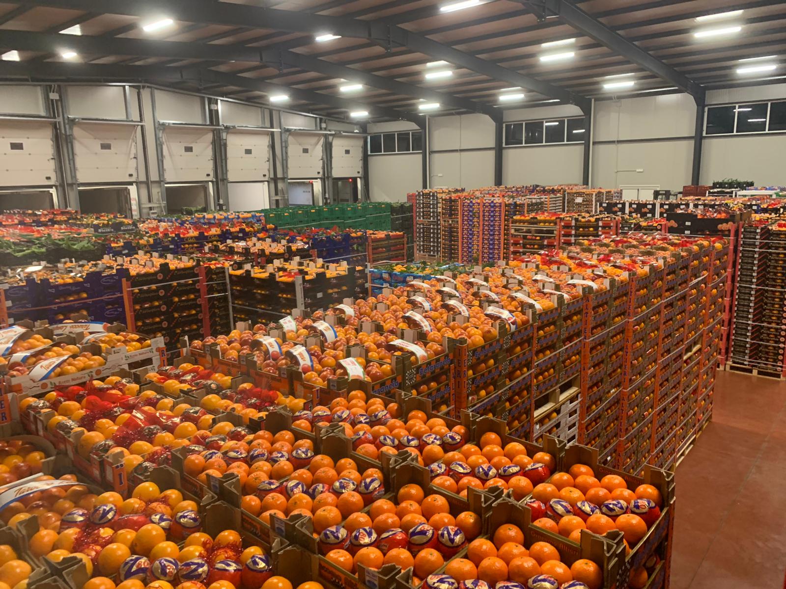 Deposito di agrumi
