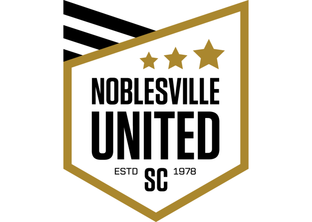 The logo for the noblesville united soccer team