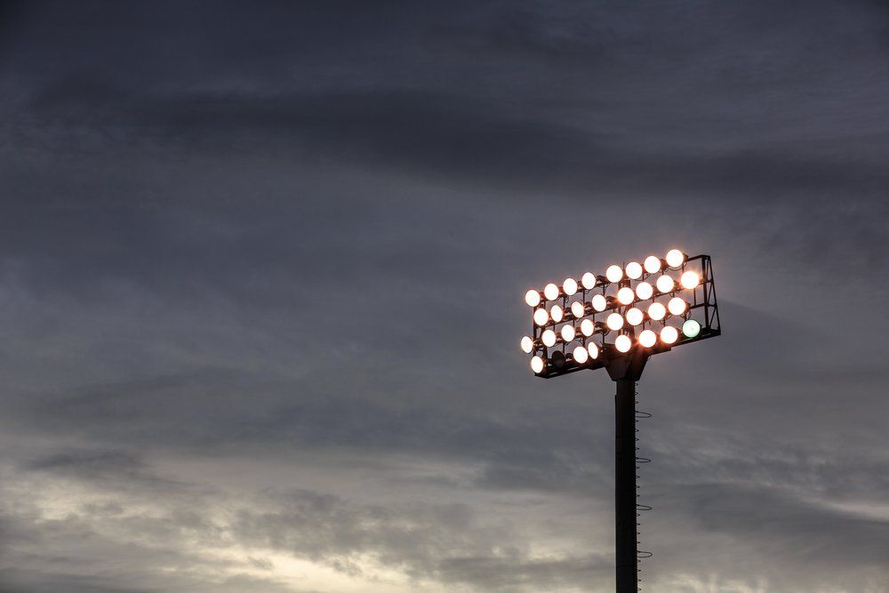 Stadium Lights Turn On — Stramac Lighting In Wickham, NSW