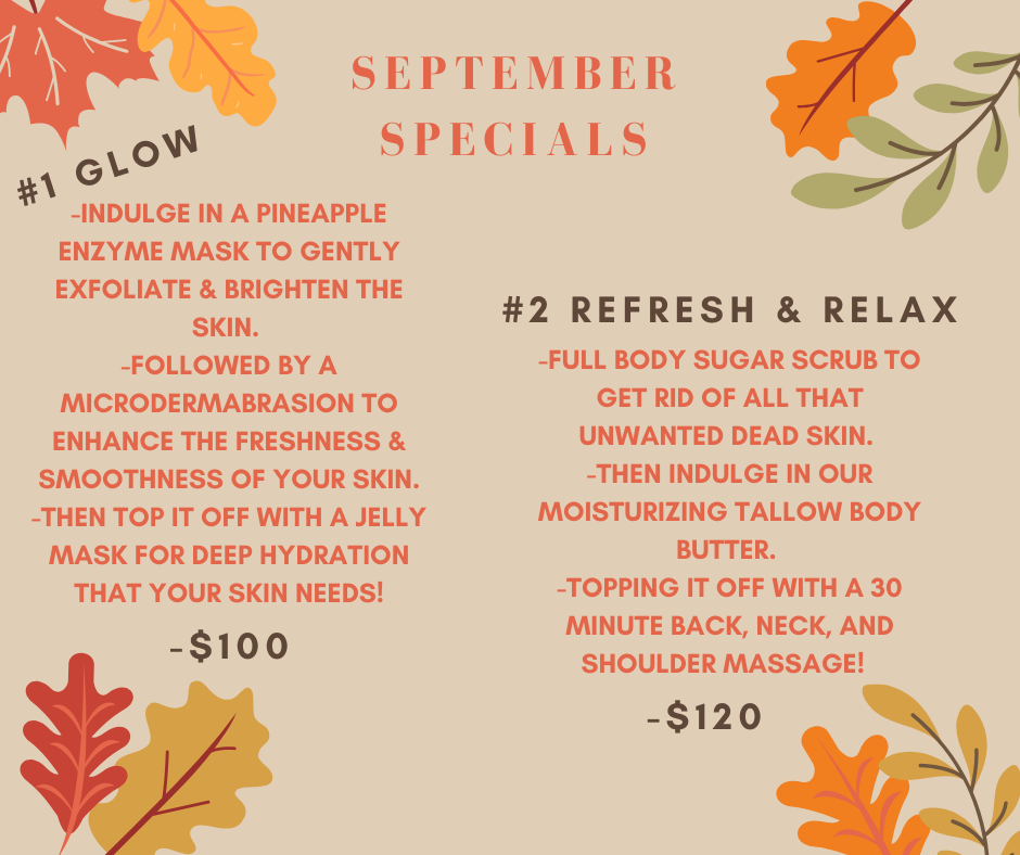 TLC Massage - Septemner Specials