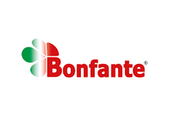 Un logo rosso bianco e verde per bonfante
