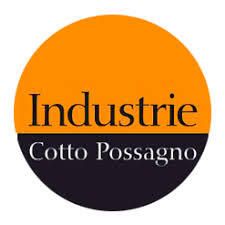 Il logo per industrie cotto possagno è arancione e nero.