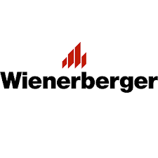 Il logo della Wienerberger è nero e rosso su sfondo bianco.