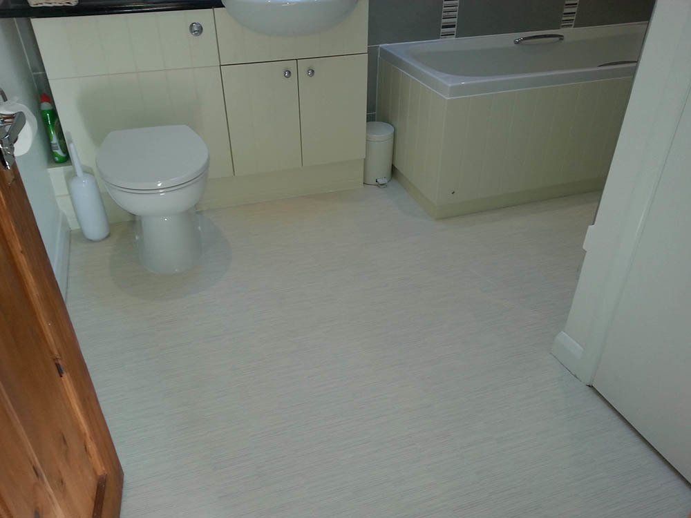 Carpet in bathroom