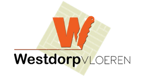 Een logo voor een bedrijf genaamd westdorpvloeren