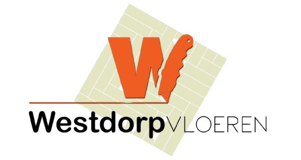 Een logo voor een bedrijf genaamd westdorpvloeren