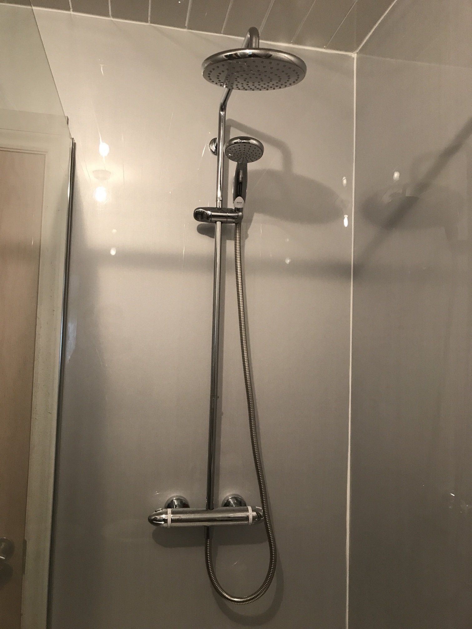 New shower