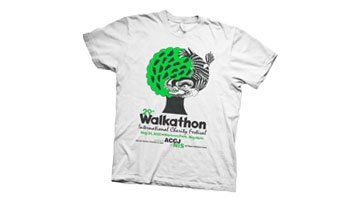 Participants wearing 2020 Chubu Walkathon T-shirts