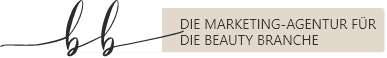 A logo for die marketing-agentur fur die beauty branche