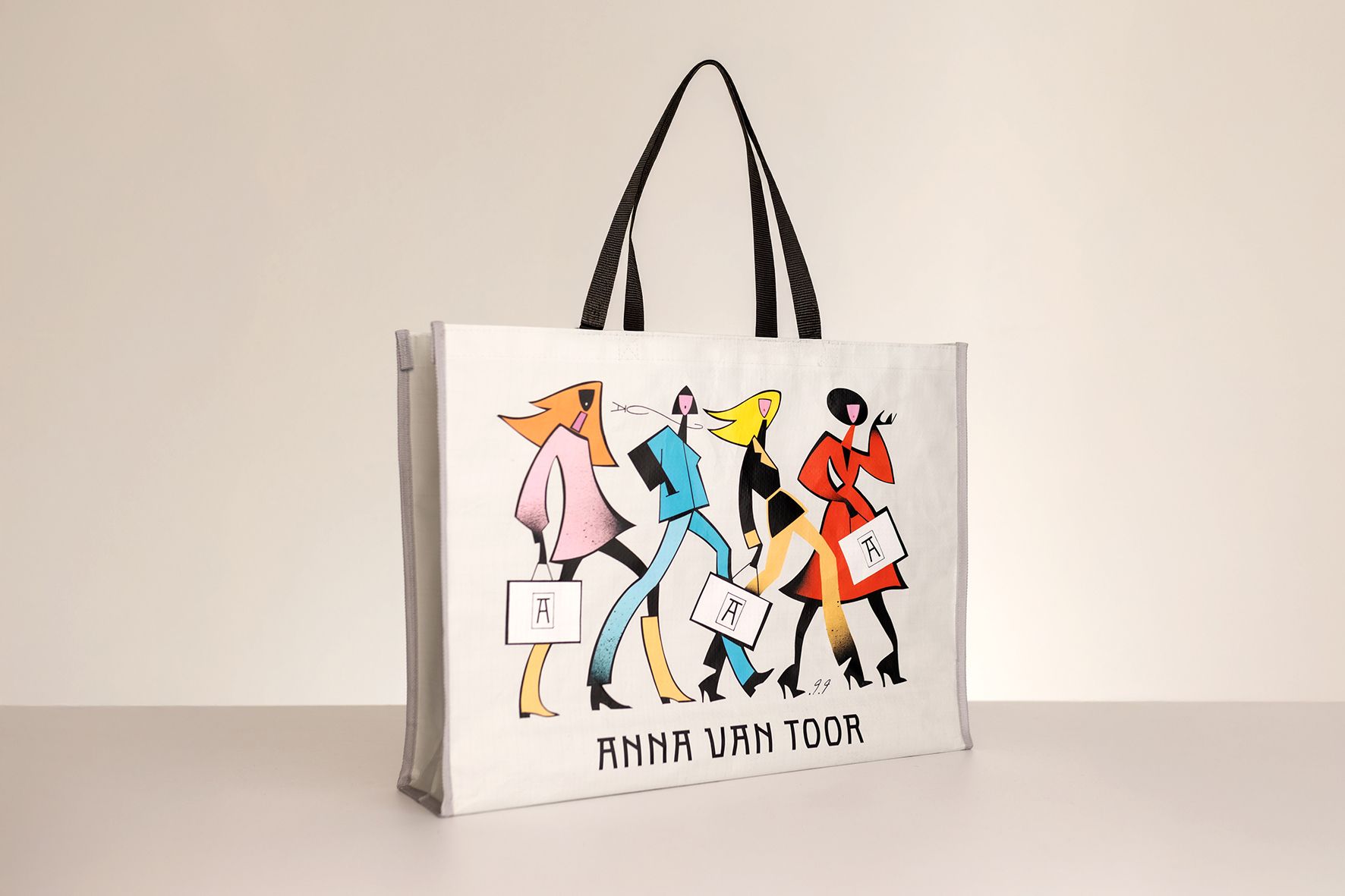 Anna van Toor, illustrated bag, Piet Paris, illustration campaign, fashion illustration agency, illustrate agentschap, amsterdam
