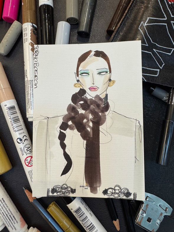 LIVE ILLUSTRATION EVENT SORAYA BASIRAN X BREITLING / I LOVE ILLUSTRATION AGENCY