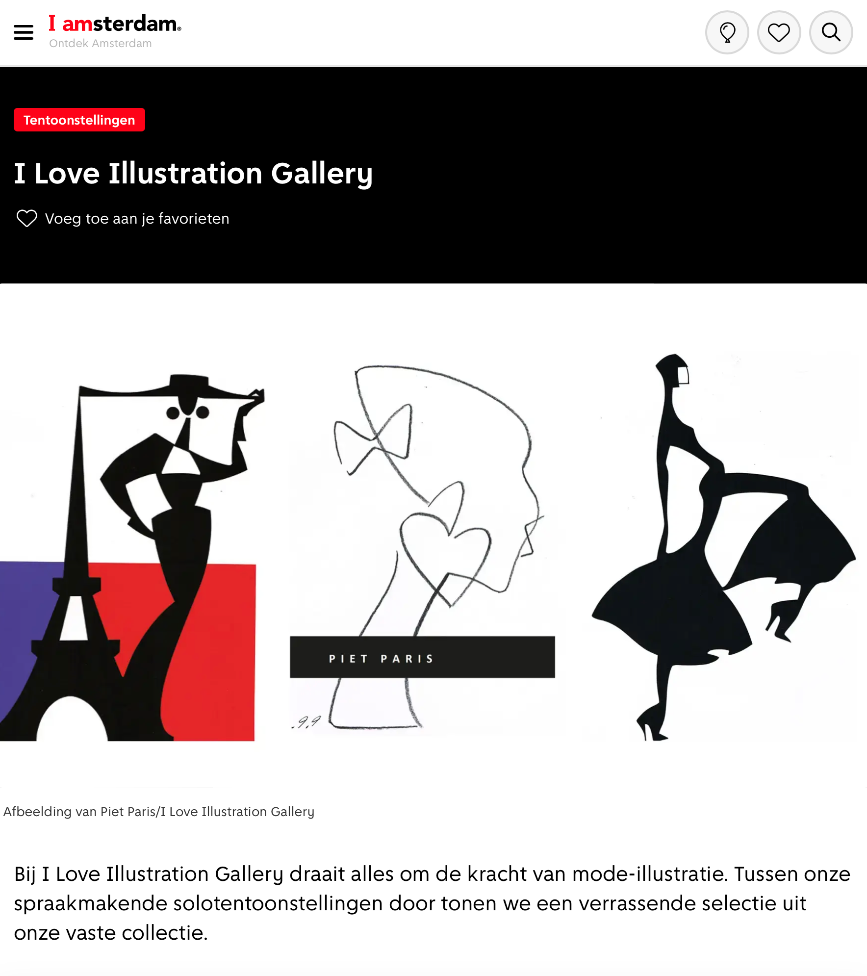 PIET PARIS - I Love Illustration Gallery Amsterdam