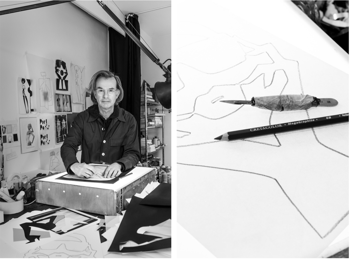 Piet Paris artist in atelier  ILI Gallery