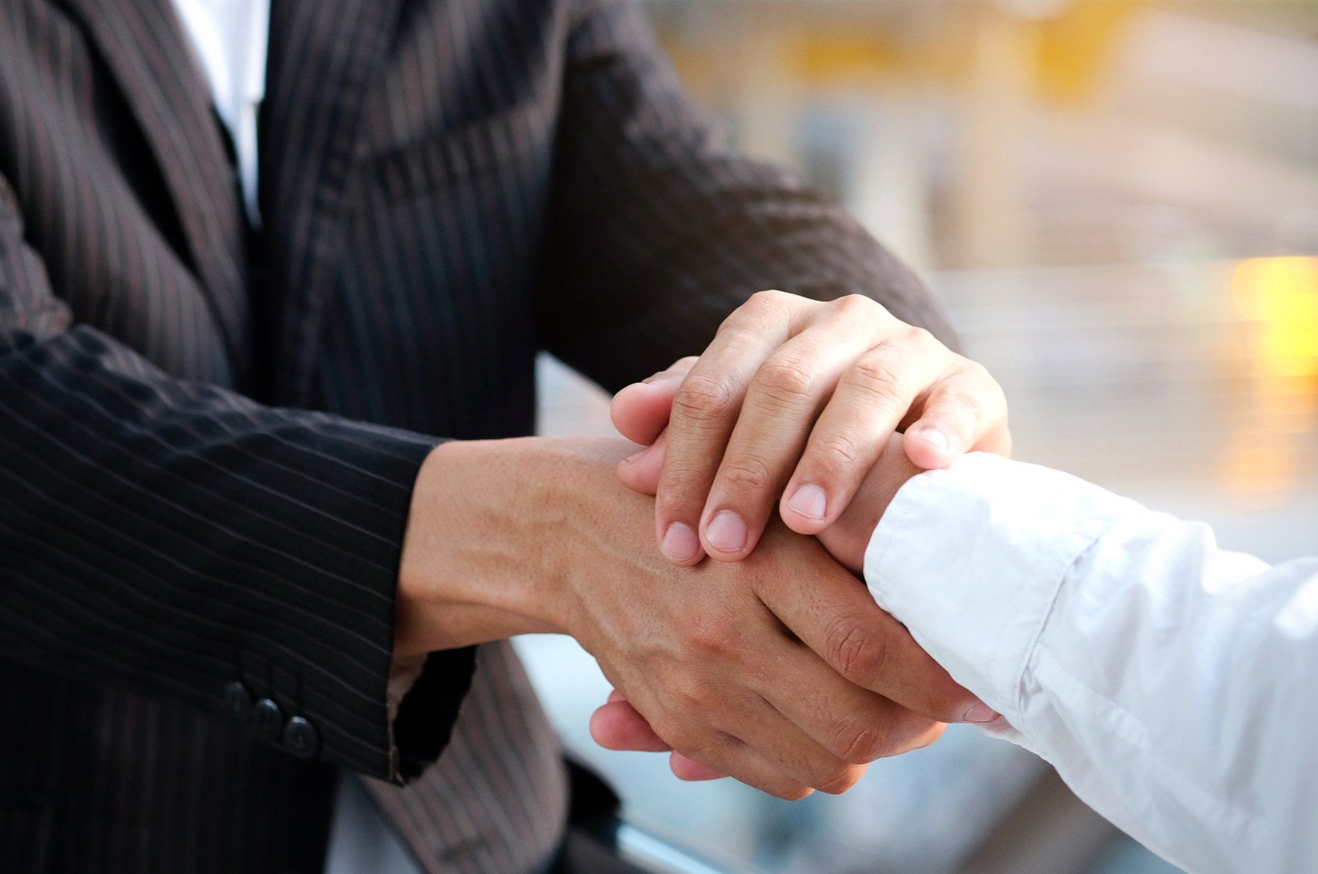 Shaking Hands with Attorney — Tarrant County, TX — David F. Pickering - Attorney at Law