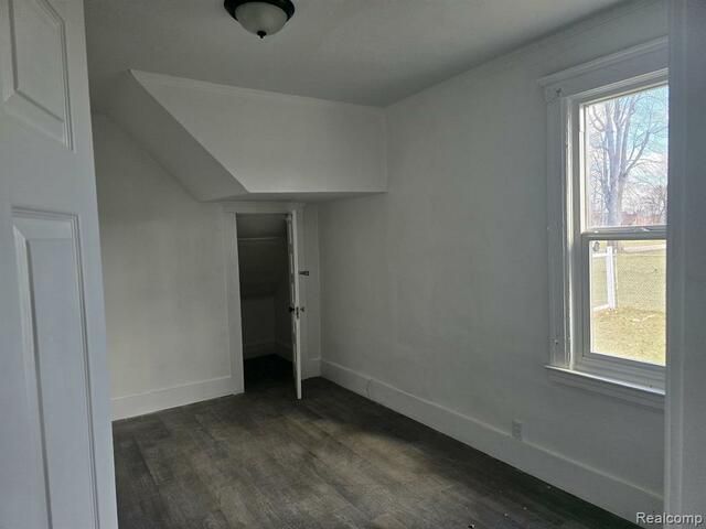 There is a window in the middle of the room.