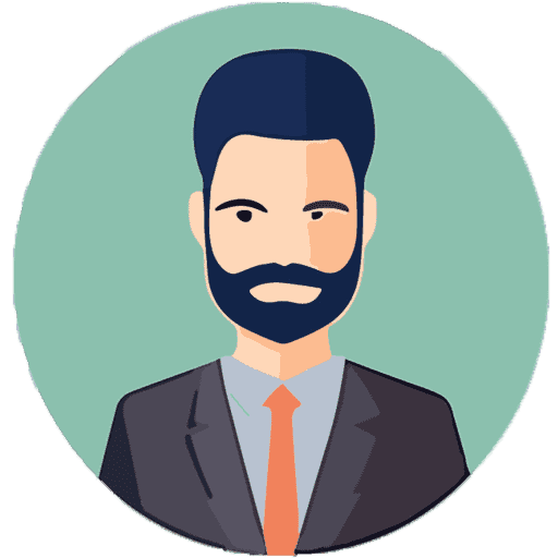 A man with a beard is wearing a suit and tie.