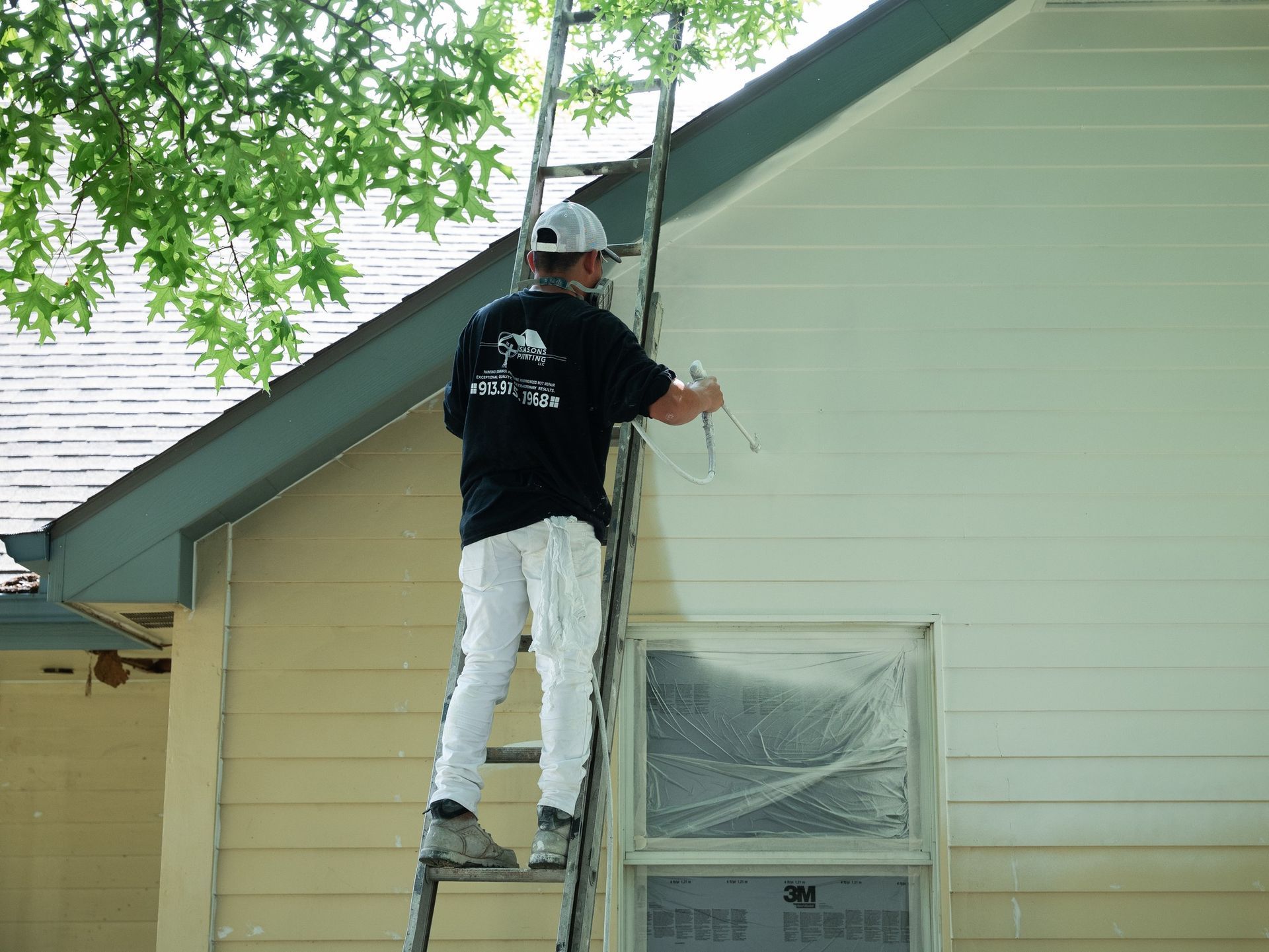 Blue Big House | Kansas City, MO | 4 Seasons Painting LLC Blue Big House | Kansas City, MO | 4 Seasons Painting LLC