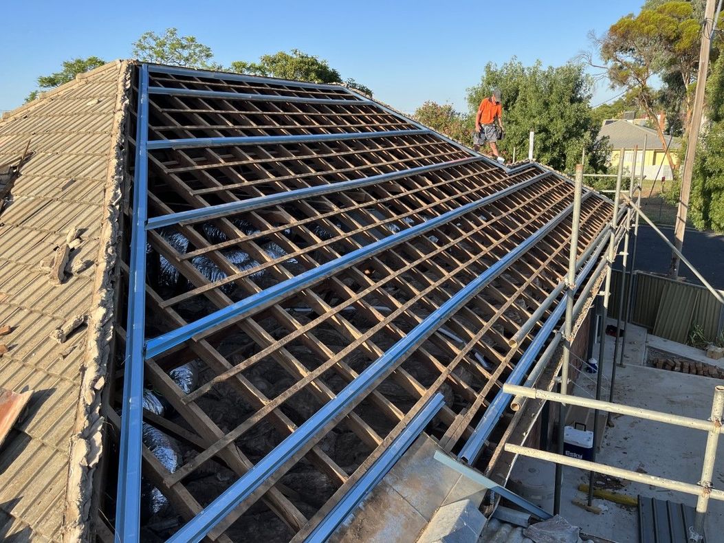New Roof in the middle of build— Roofer in Orange, NSW