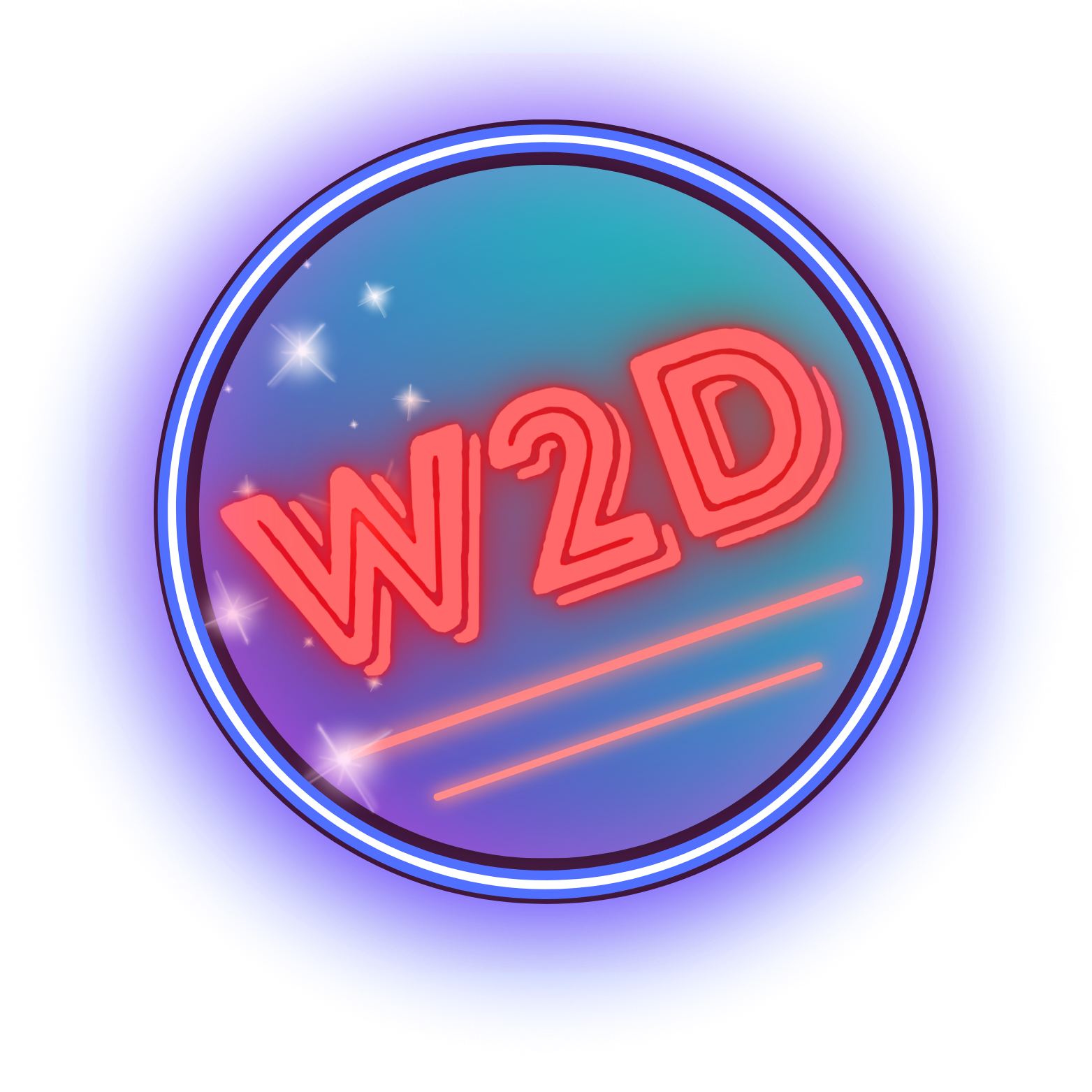 Neon-style logo with