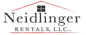 The Neidlinger Rentals LLC logo with a red house roof