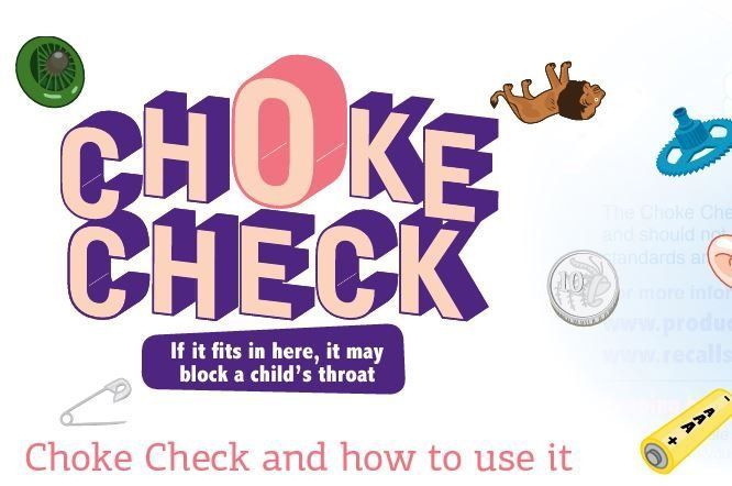 a poster that says choke check and how to use it