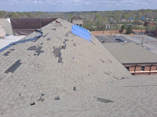 Damage roof — Atlanta, GA — Atlantic Restoration Services