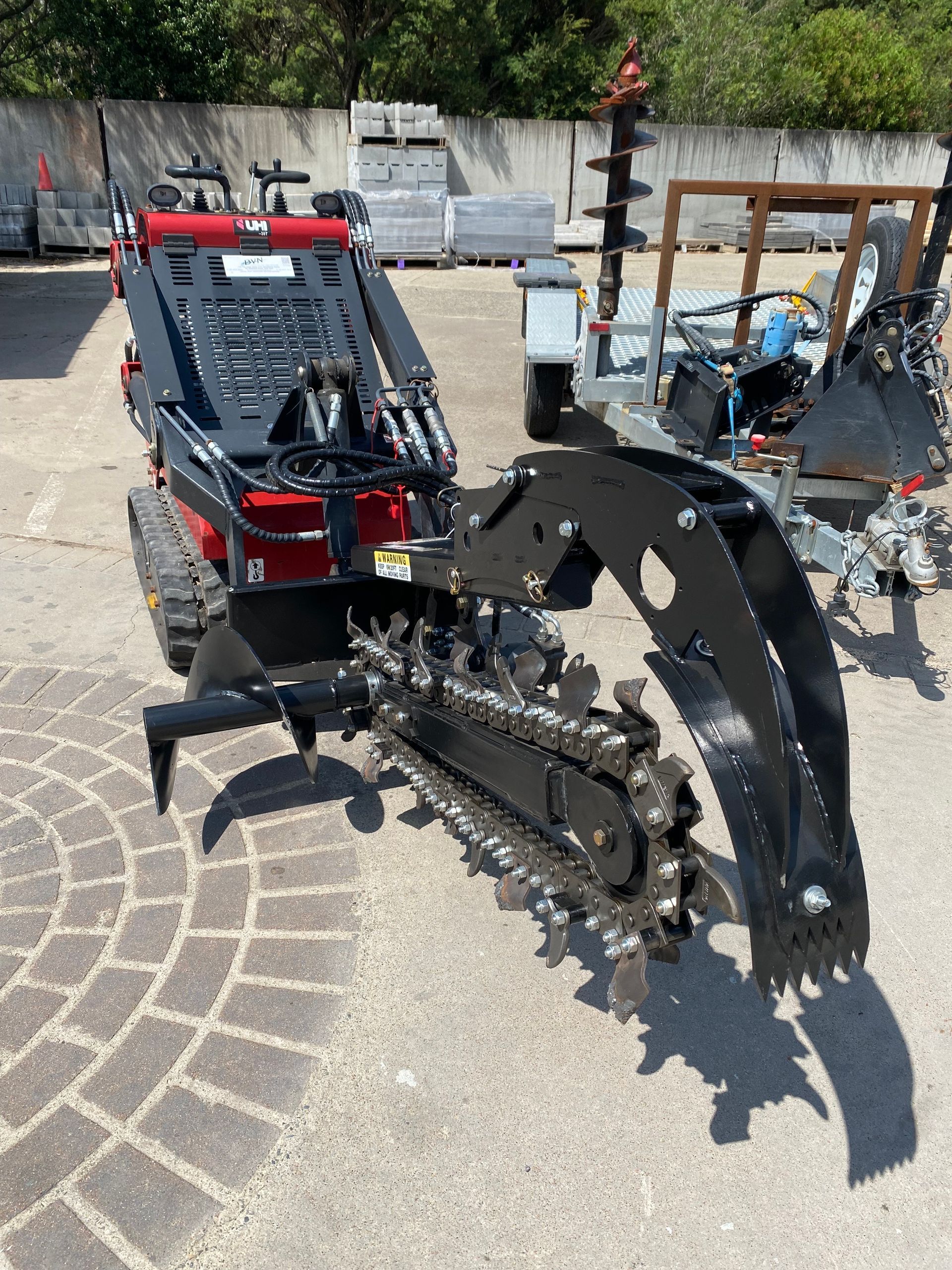 Mini Loader Trencher — BVN Landscape & Steel Supplies in St Georges Basin, NSW