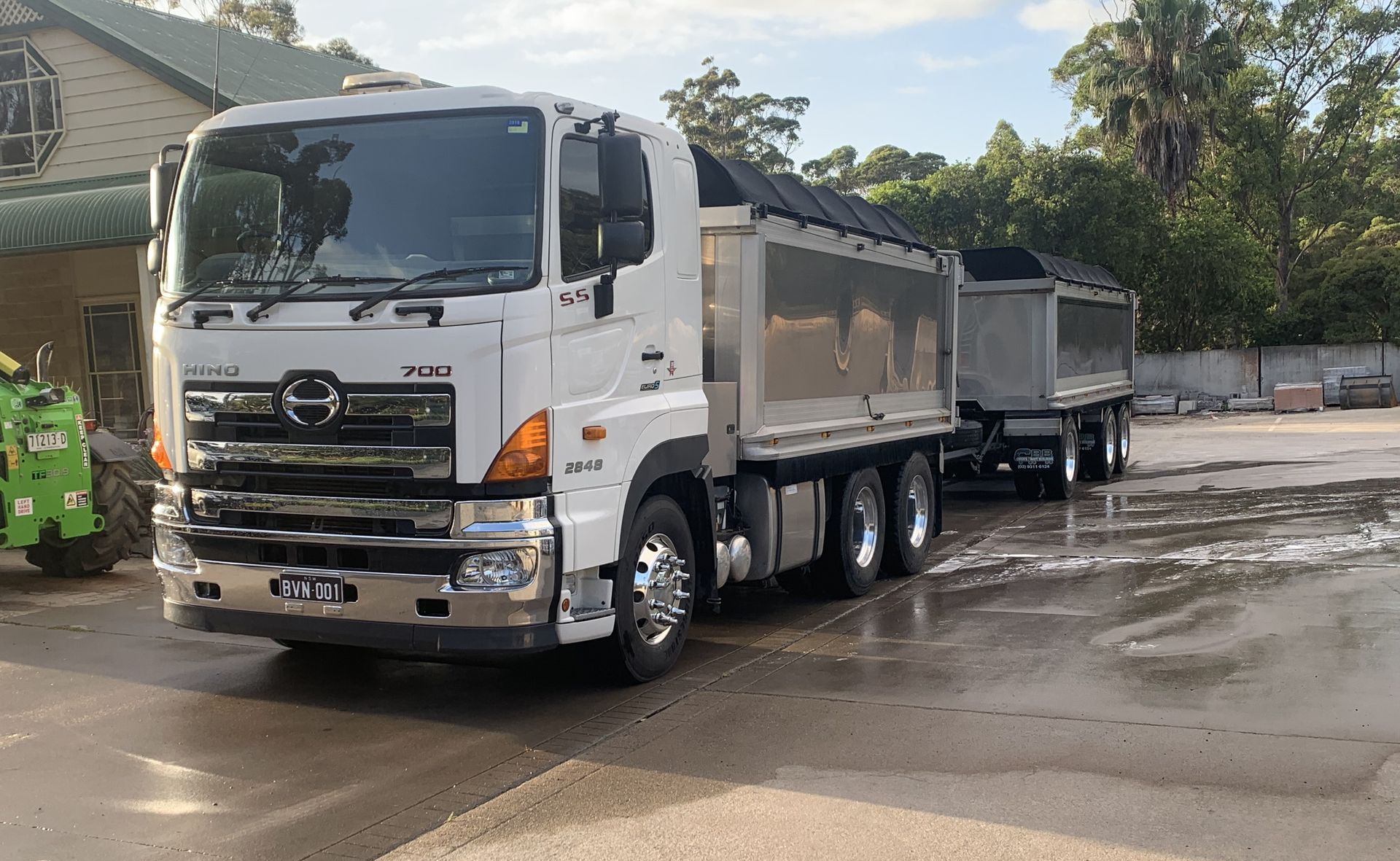 A Truck Parked in A Parking Lot — BVN Landscape & Steel Supplies in St Georges Basin, NSW