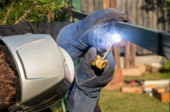 Mobile Welder Cheyenne is at residential clients welding the project they needed done.