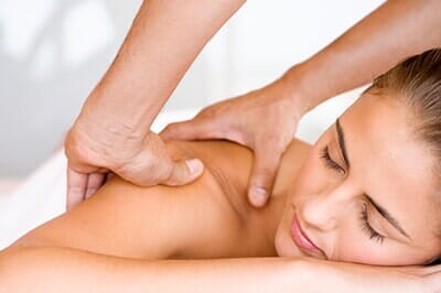 Woman Get Shoulder Massage — Gentle Massage in San Diego, CA