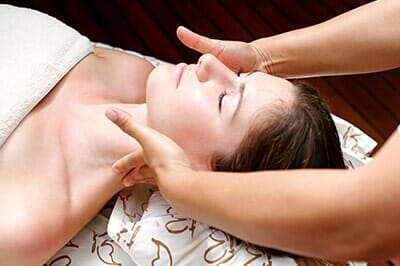Woman Get Neck Massage — Gentle Massage in San Diego, CA
