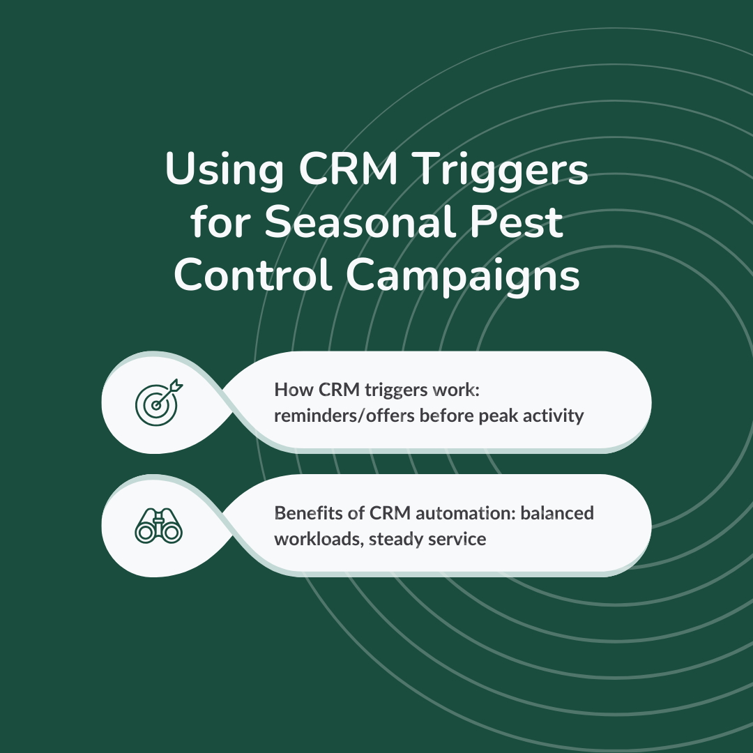 Using CRM Triggers for Seasonal Pest Control Campaigns