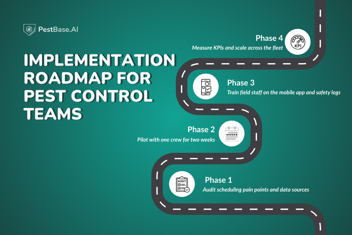 Implementation Roadmap for Pest Control Teams