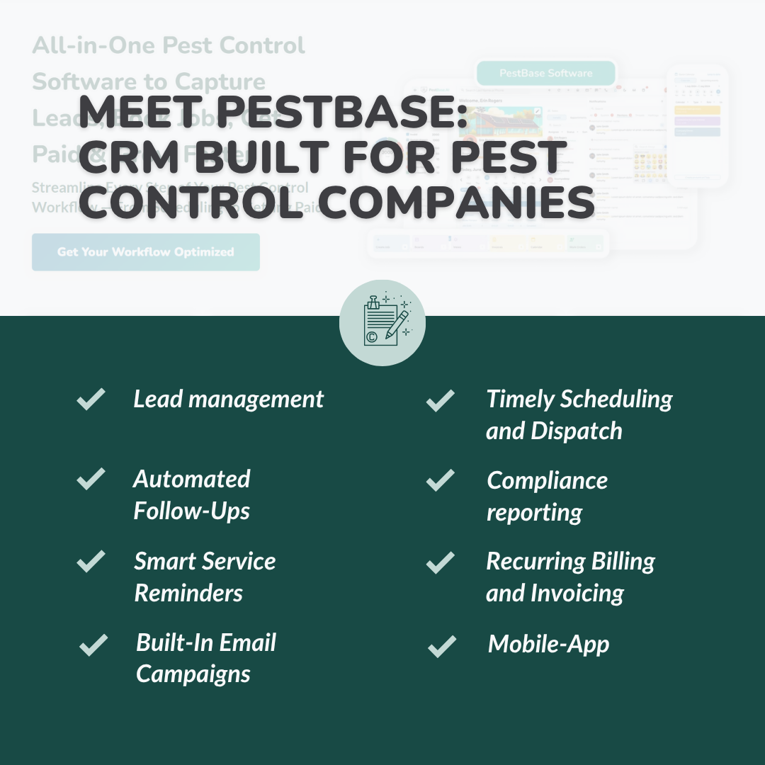 Meet PestBase: CRM Built for Pest Control Companies