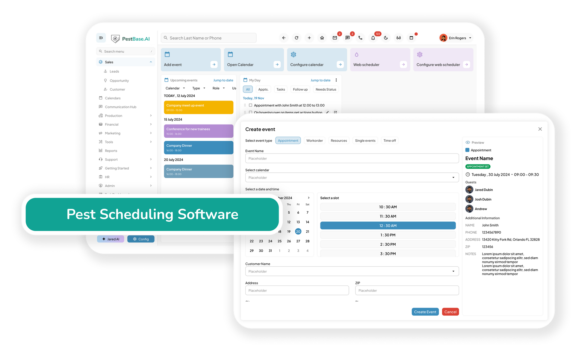 Pest Control Scheduling Software