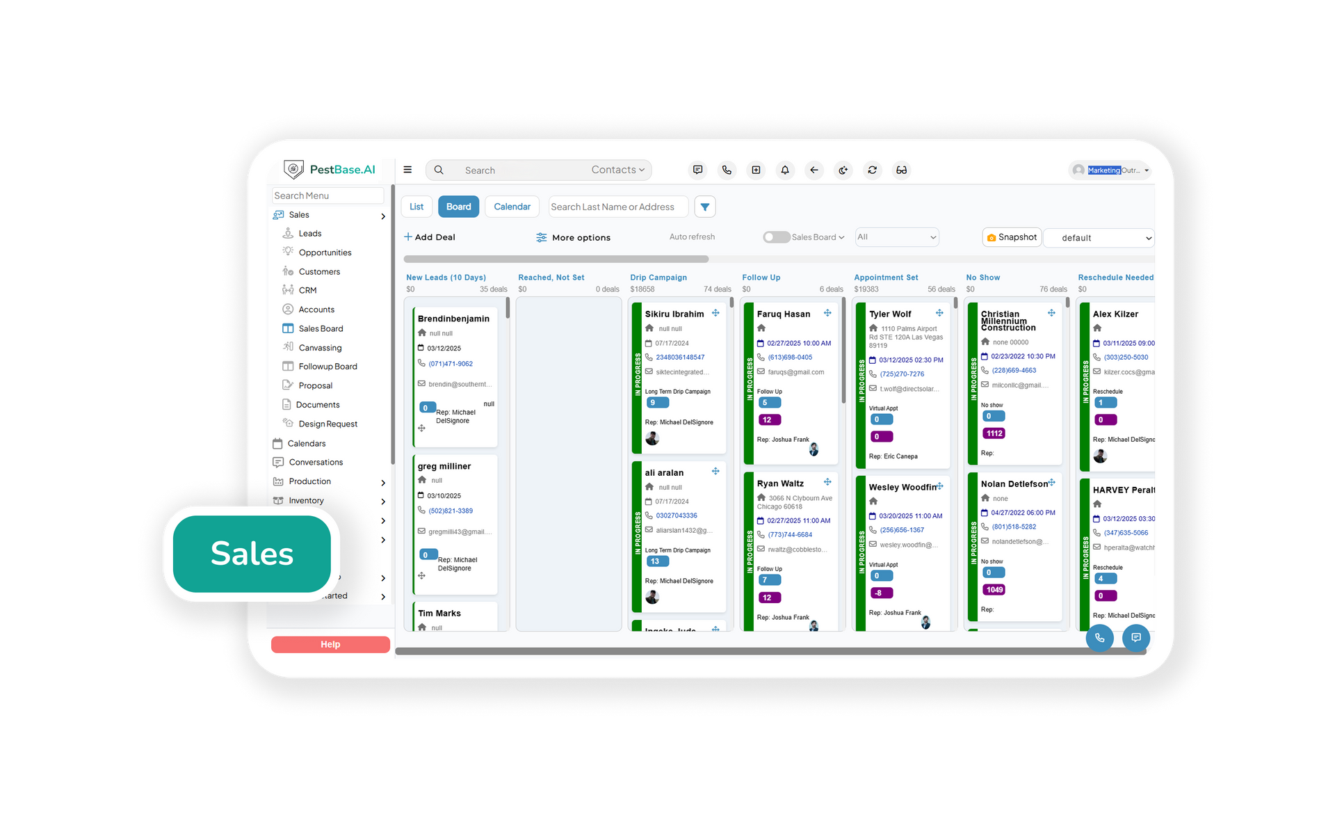 Pest Control Sales Management Software