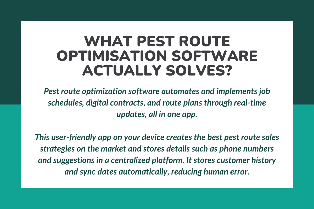 What Pest Route Optimization Software Actually Solves?
