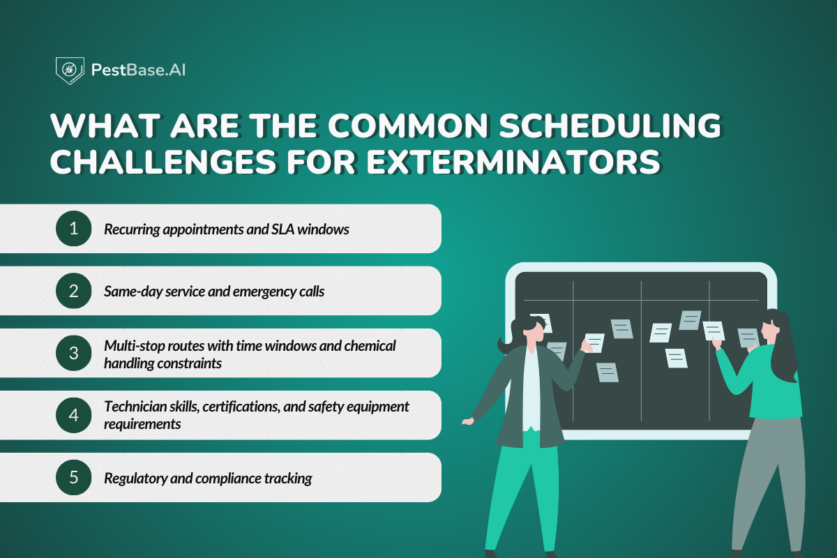 What are the Common Scheduling Challenges for Exterminators