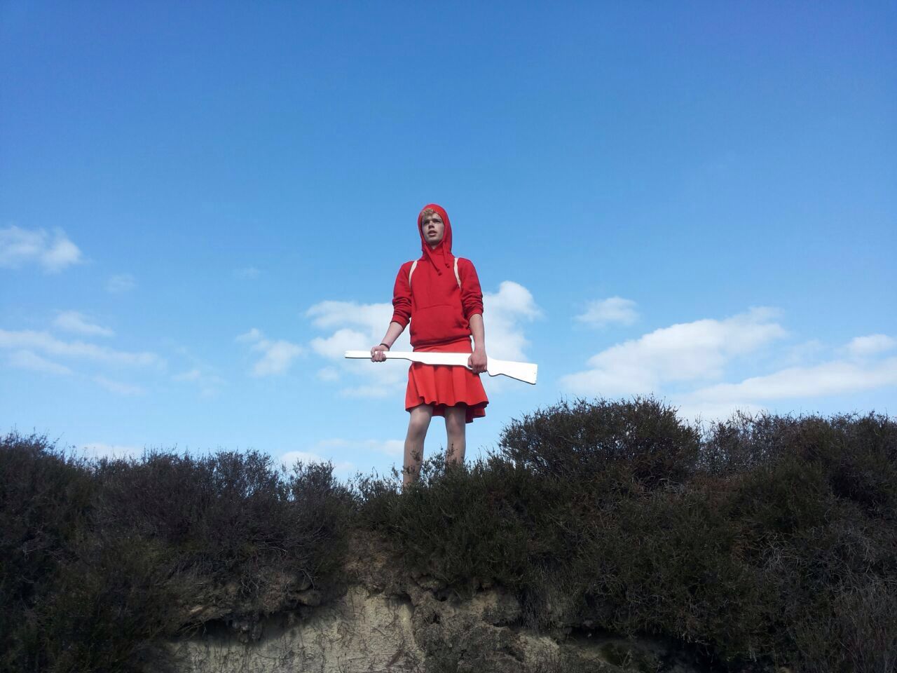 Hans van der Werf Titel: Roodkapje  Taak: Spel  Bij: PeerJonG en PeerGrouP Waar: Balloërveld - Rolde