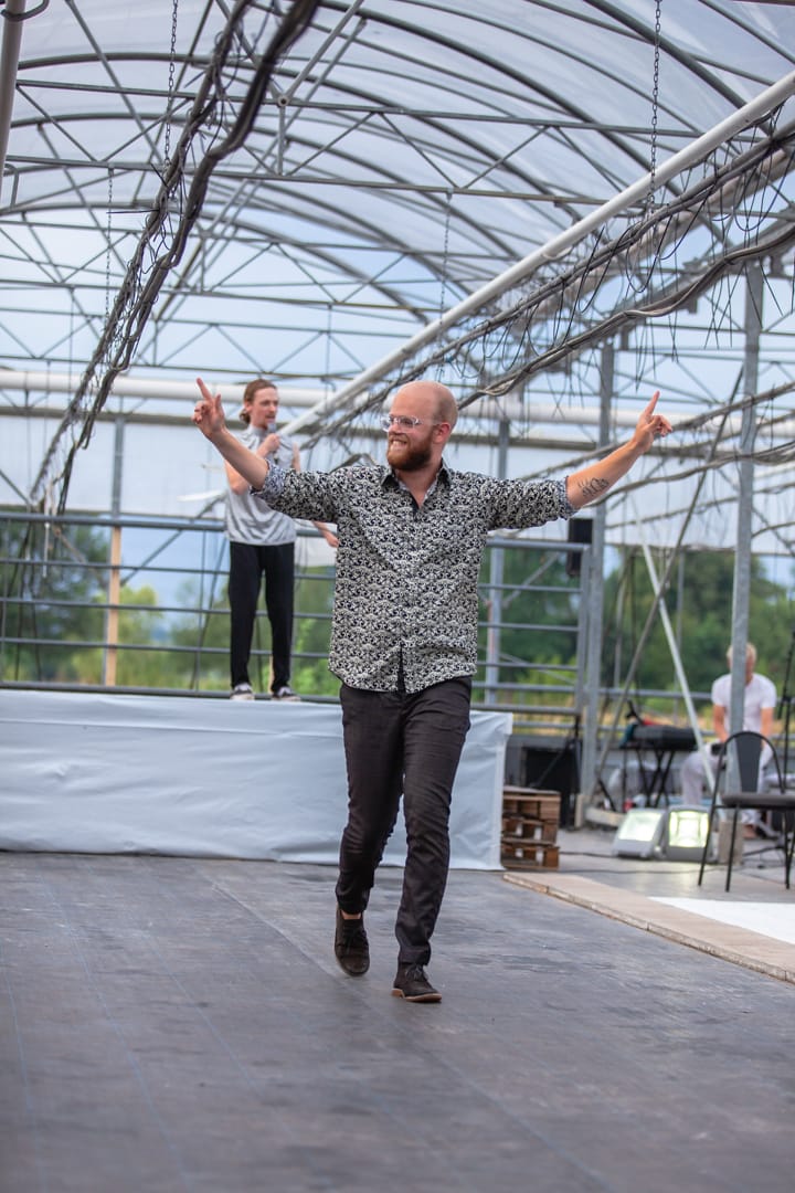 Hans van der Werf Titel: Titanic Taak: (Muziek)regie en Spel Bij: Jongerentheatergroep Krang  Waar: Bloemenkas - Diepenheim