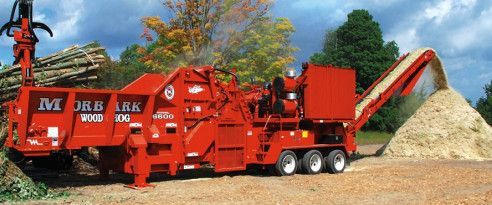 a large red machine 