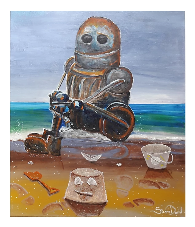 BIDONE Acrilico su tela 70x60