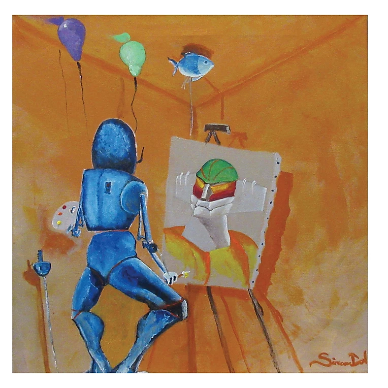 EGO Acrilico su tela 50x50