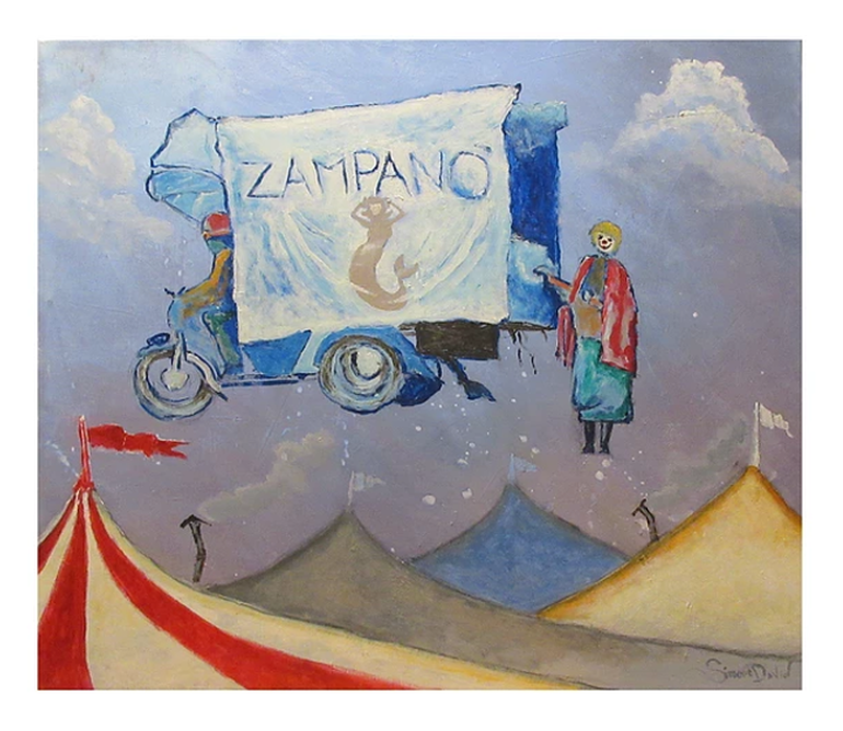 LA STRADA Acrilico su tela 70x60