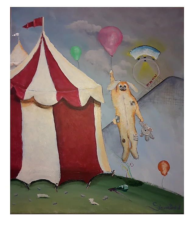 LUNAPARK Acrilico su tela 70x60