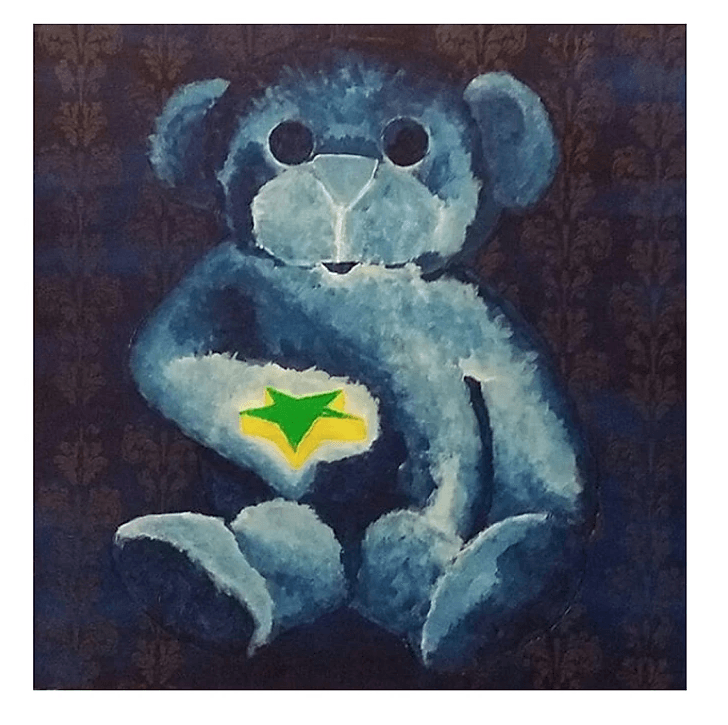 ORSO BRUNO Acrilico su tela 50x50