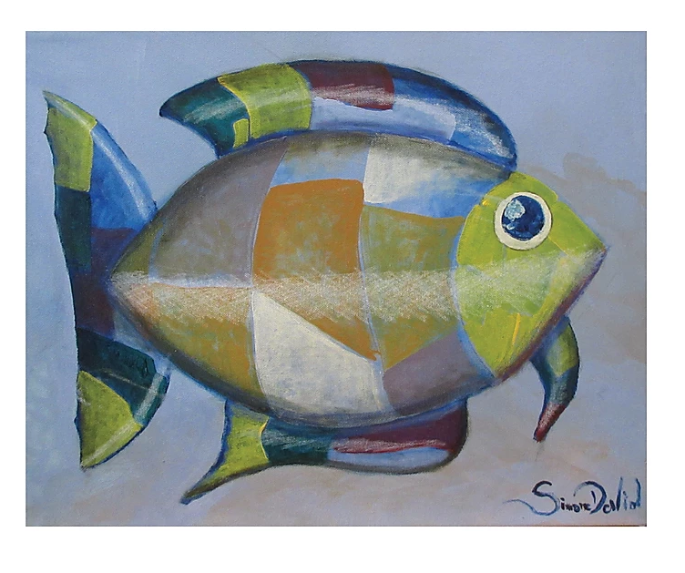 PATCHWORK Acrilico su tela 50x40