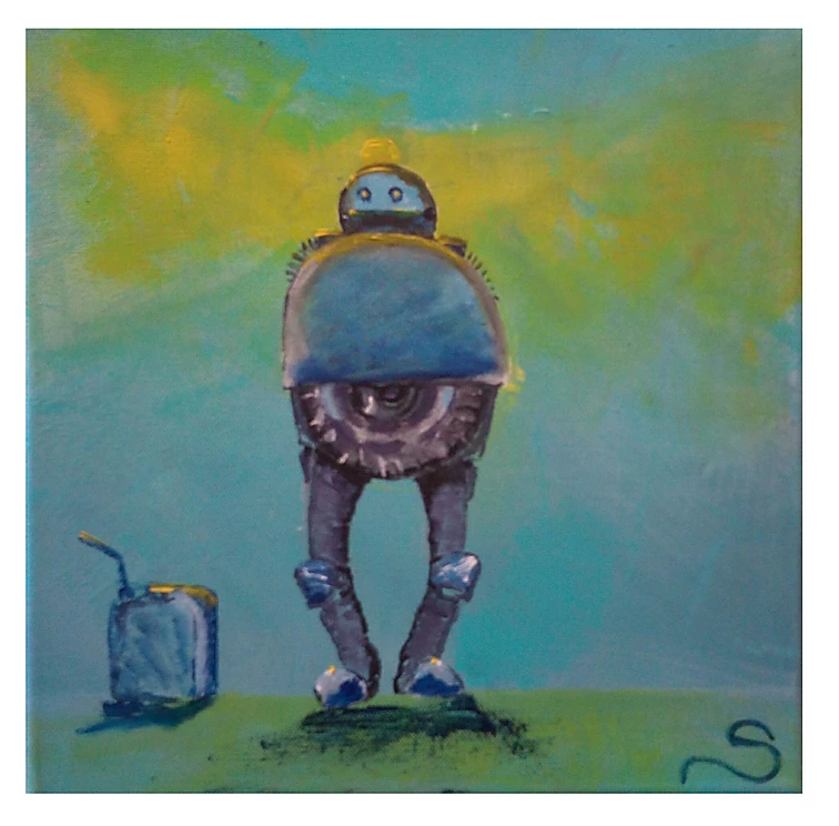 SENZA BENZA Acrilico su tela 30x30