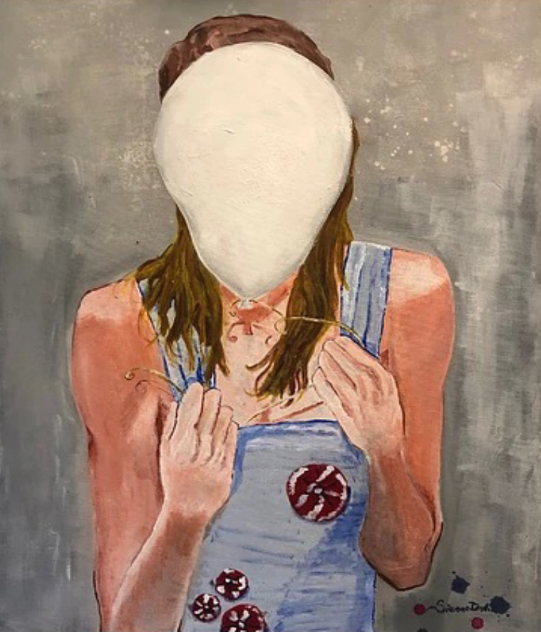 Balloons in maschera Acrilico su tela 60x70